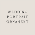 Watercolor Wedding Portrait Ornament (Pre-Order)
