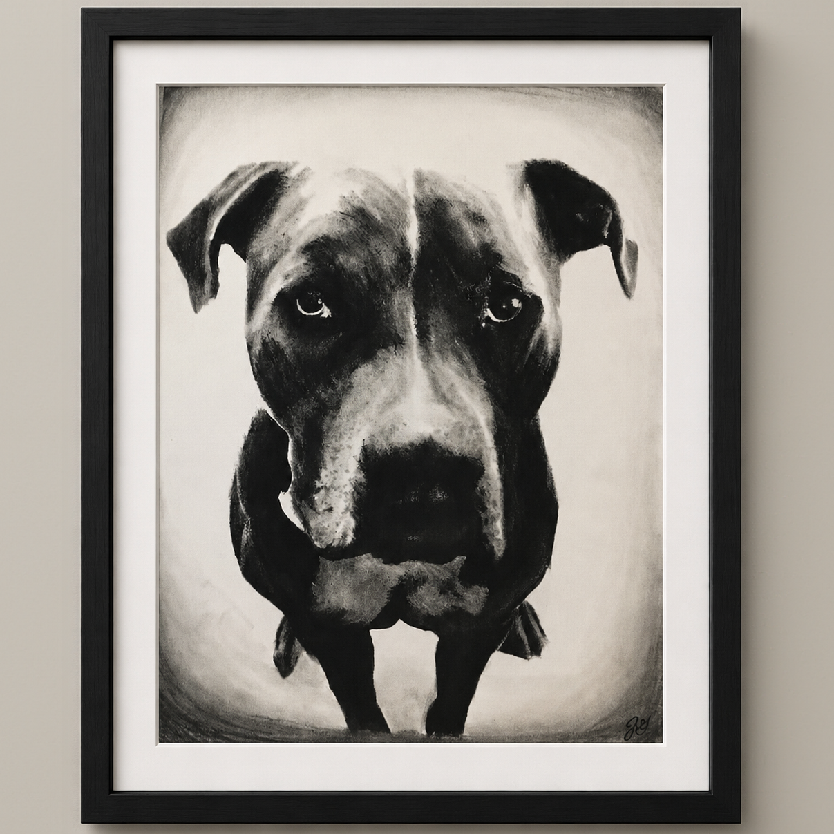 Keepsake Charcoal Pet Portrait