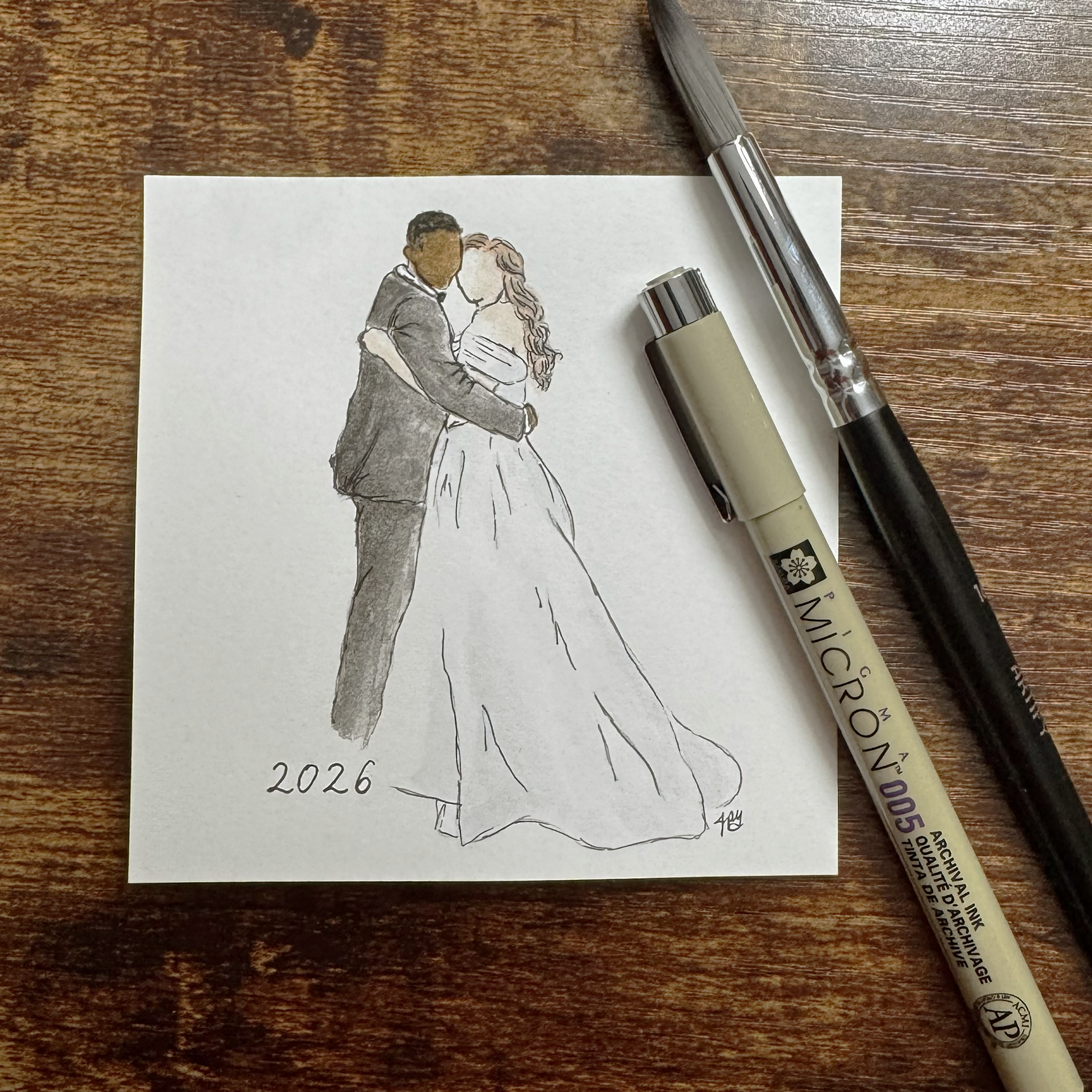 Wedding Portrait Ornament (PREORDER)